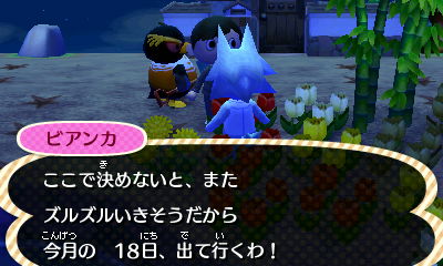 とびだせ どうぶつの森 どうぶつの森 とびだせ どうぶつの森 ビアンカ18日引越し 東海道くんのあれこれ